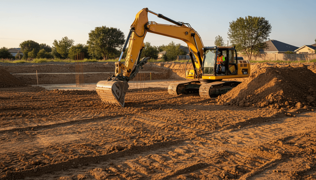 Two pieces of equipment lined up and ready for hire